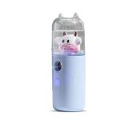 Zanthicia Pulverizador de niebla fría, humidificador portátil recargable de 30 ml, vaporizador facial con apagado automático, suministros belleza, Tipo 1 Azul