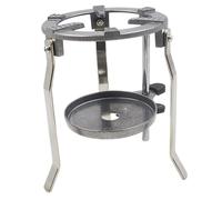 Zanthicia Quemador de laboratorio de metal, portabilidad y estabilidad, soporte de trípode ajustable para laboratorio, esencial para la experimentación