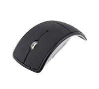 Zanthicia Ratón Plegable inalámbrico para Videojuegos, Repuesto de Trabajo, portátil, ARC, Externo, portátil, para Oficina, Accesorio inalámbrico para PC, Negro