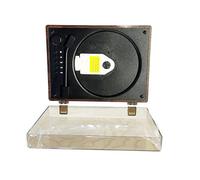 Zanthicia Reproductor de CD portátil, compañero para Aventuras al Aire Libre, Reproductor de CD con Bluetooth y ABS, Retro portátil, Color Nogal