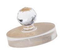 Zanthicia Sello de herramienta de prensa polvo vidrio formas variadas, sello cera sellado clásico para envolver regalos, polvo prensado orgánico DIY. También cera para, Claro, 4.4 x 3.5 cm