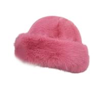 Zanthicia Sombrero cosaco, sombrero ruso, cálido de piel sintética para invierno, para viajar, montar a caballo, snowboard, rosa, Rosa, para 60CM