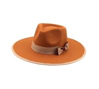 Zanthicia Sombrero de copa Fedora, informal, práctico, cómodo y moderno, para parques, fiestas y eventos, color caramelo.