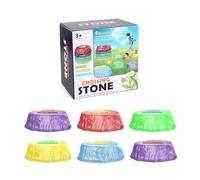 Zanthicia Stepping Stones A los niños Les Encanta la Textura Antideslizante Que Evita resbalones ABS Entrenamiento de Equilibrio de pies para niños Que Brilla en la Oscuridad, 6 Piezas