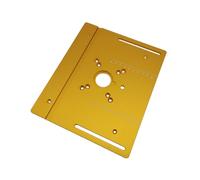 Zanthicia Tablero abatible de fresado de Para madera aleación aluminio para inserción enrutador construcción duradera aleación aluminio no es fácil oxidar, oro