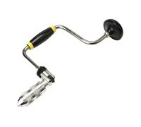 Zanthicia Taladro de manivela de resistencia, soporte para brocas de carpintero, mango cómodo y antideslizante, fácil de usar, Para madera, hogar, acrílico, Plata, 30x17cm