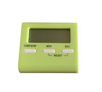 Zanthicia Temporizador de cocina digital Pantalla LCD Cuenta regresiva Huevos cocidos Despertador Reloj Decoración de Juego deportivo para hornear, Verde