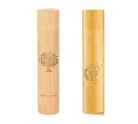 Zanthicia Urna de 2 Piezas de pequeña Capacidad para Cenizas, con Forma de Cruz, árbol de la Vida, Flor, para Madera, Acabado Pulido, fácil de Usar, Conjunto 1