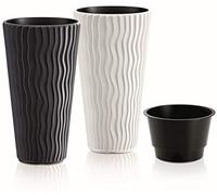 Zanvic Maceta Sandy Slim, Antrcita, 35 cms