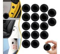 ZANWANXIN Car Door Bumper Protection Pads, Car Door Shock Absorber Pads, Car Door Shock Absorbing Gasket, Anti-Collision Gasket, Car Door Slam Stopper (Black 16PCS)