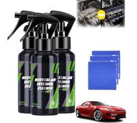 ZANWANXIN Effective Engine Warehouse Cleaner Spray, Car Coating Agent, Plastic Leather Renovation Coating Agent (3, Cleaner)