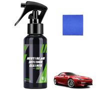 ZANWANXIN Effective Engine Warehouse Cleaner Spray, Car Coating Agent, Plastic Leather Renovation Coating Agent (1, Cleaner)