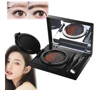 ZANWANXIN Eyebrow & Eyeliner Cream with Stamp, Eyebrow Stamp Kit, Eyebrow Stamps for Women, Cream Eyeliner, Eyebrow Stencil Kit for Women, Eyeliner with Stamp, Eyeliner Stamp (Brown)
