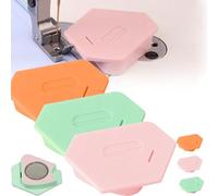 ZANWANXIN Magnetic Seam Guide for Sewing Machine, 2024 Upgraded Multi-Purpose Tool Polygonal Strong Magnetic Gauge, Polygonal Multifucntional Seam Guide Hemmer with Scale (Color-3)