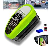 ZANWANXIN Oil-Free Car Glass Brushes, Oil Free Car Window Brush, Cars Glass Oil Film Cleaning Brush, Wipe Board with Refills (1, Green)