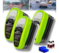 ZANWANXIN Oil-Free Car Glass Brushes, Oil Free Car Window Brush, Cars Glass Oil Film Cleaning Brush, Wipe Board with Refills (3, Green)