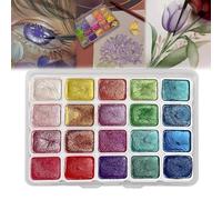 ZANWANXIN Shifting Watercolor Painting Set, Color Shifting Watercolor Paint, Glitter Watercolor Paint, Shifting Watercolor Paint Set, Metallic Watercolor Paints, Shifting Watercolor Paint (Style A)