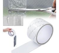 ZANWANXIN Strong Adhesive Screen Repair Tape, Window Screen Repair Tape, Mesh Screen Repair Tape, Household Self-Adhesive Screen Window Repair Patch (White)