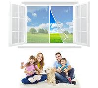 Zanzariera Magnetica per Porte 200x230 cm Rete di Alta Qualita Anti insectos moscas y mosquitos, con Fondo Ponderado Y Gancho & Lazo - Blanco Z