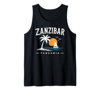 Zanzíbar Tanzania Retro Stone Town Island Viajes Arte Africano Camiseta sin Mangas