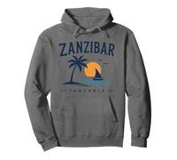 Zanzíbar Tanzania Retro Stone Town Island Viajes Arte Africano Sudadera con Capucha