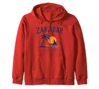 Zanzíbar Tanzania Retro Stone Town Island Viajes Arte Africano Sudadera con Capucha