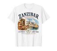 Zanzíbar Tanzania - Vintage Spice Island Stone Town Camiseta