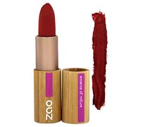 ZAO Barra de labios mate 464 rojo-naranja, en lata de bambú recargable