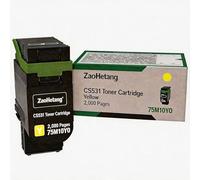 ZaoHetang 75M10Y0 - Cartucho de tóner de repuesto para impresora Lexmark CS531 CX532 amarillo compatible con impresora CS531dw CS632dwe CX532adwe CX635adwe (2000 páginas)