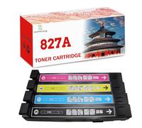 ZaoHetang Cartucho de tóner 827A de repuesto para impresoras HP CF300A CF301A CF302A CF303A compatible con impresoras Color Enterprise Flow M880 M880z M880z+ M880z+ NFC Series (KCMY)