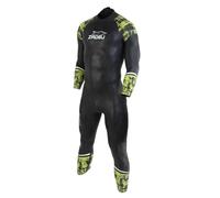 ZAOSU Traje de neopreno para hombre Z-Training | Openwater Wetsuit para principiantes y profesionales en natación en aguas abiertas y triatlón, color: verde neón, talla: M