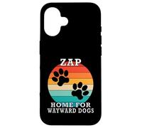 Zap Home For Wayward Dogs Apellido Carcasa para iPhone 16
