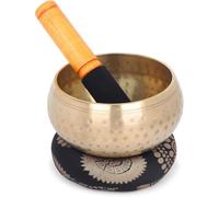 Zap Impex® Hermosa mano nueva martillada latón tazón de sonido Meditación tibetana Yoga Som Cups 4 pulgadas