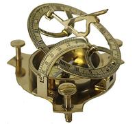 Zap Impex ® latón Reloj de Sol Funcional Brújula 4 Pulgadas