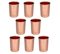Zap Impex Vasos de cobre puro liso Moscú (juego de 8)