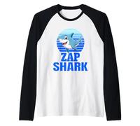 Zap Shark Family Reunion Squad Primer Apellido Camiseta Manga Raglan