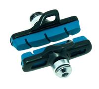 Zapata de freno de carretera Clarks negro/azul con adaptador de carbono para Cam