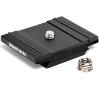 Manfrotto Zapata 200PL en Aluminio para Trípodes de Cámara, Ligera y Compacta, Fácil y Rápida Instalación, para Equipo de Fotografía para Creación de Contenidos y Vlogging