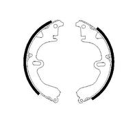 Zapatas de freno 0 986 487 203 BOSCH para TOYOTA COROLLA Station Wagon CARINA IV
