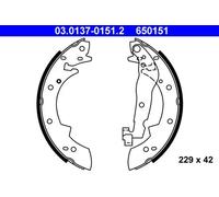 Zapatas de freno 03.0137-0151.2 ATE para BMW RENAULT