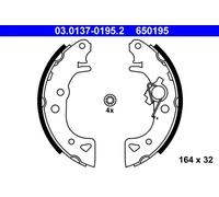 Zapatas de freno 03.0137-0195.2 ATE para CITROËN PEUGEOT