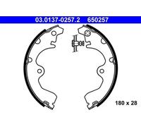 Zapatas de freno 03.0137-0257.2 ATE para TOYOTA STARLET PASEO Coupé