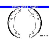 Zapatas de freno 03.0137-0261.2 ATE para CITROËN PEUGEOT