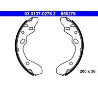 Zapatas de freno 03.0137-0278.2 ATE para MAZDA 323 S IV 323 C IV 323 F IV MX-3