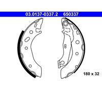 Juego de zapatas de frenos ATE 03.0137-0337.2