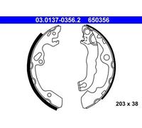 Juego de zapatas de frenos ATE 03.0137-0356.2