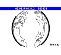 ATE Juego de 4 zapatas de frenos para FIAT: Panda (Ref: 03.0137-0434.2)