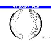 Zapatas de freno 03.0137-0439.2 ATE para LANCIA CITROËN PEUGEOT