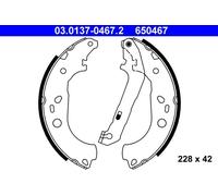 Zapatas de freno 03.0137-0467.2 ATE para FORD FOCUS II FOCUS II Turnier