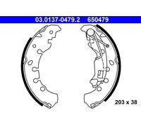 Zapatas de freno 03.0137-0479.2 ATE para OPEL FIAT LANCIA PIAGGIO CITROËN